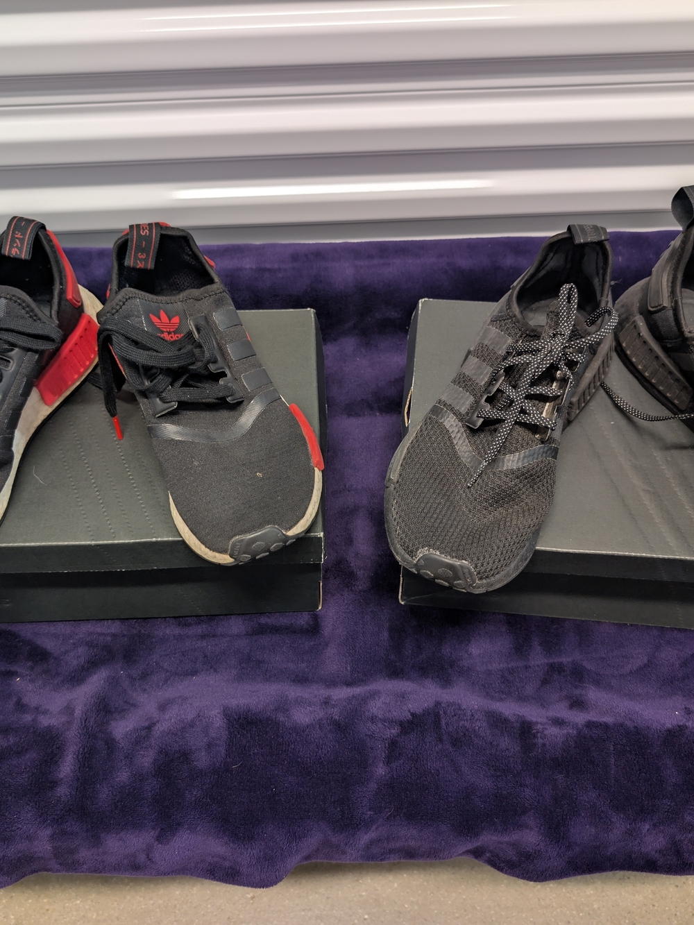 Lot of 2 Adidas NMD_R1 Sneakers - Sizes 7.5 & 8 - Pre-owned
